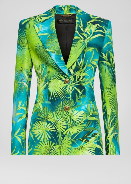 Versace Jungle Print Blazer Dam - 457268UZO